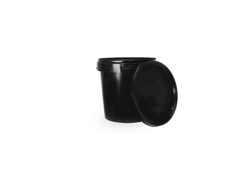 Black Plastic Storage Cups