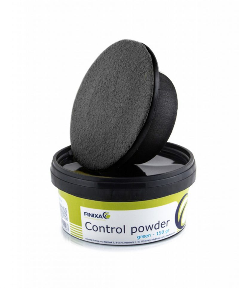 Control powder with applicator