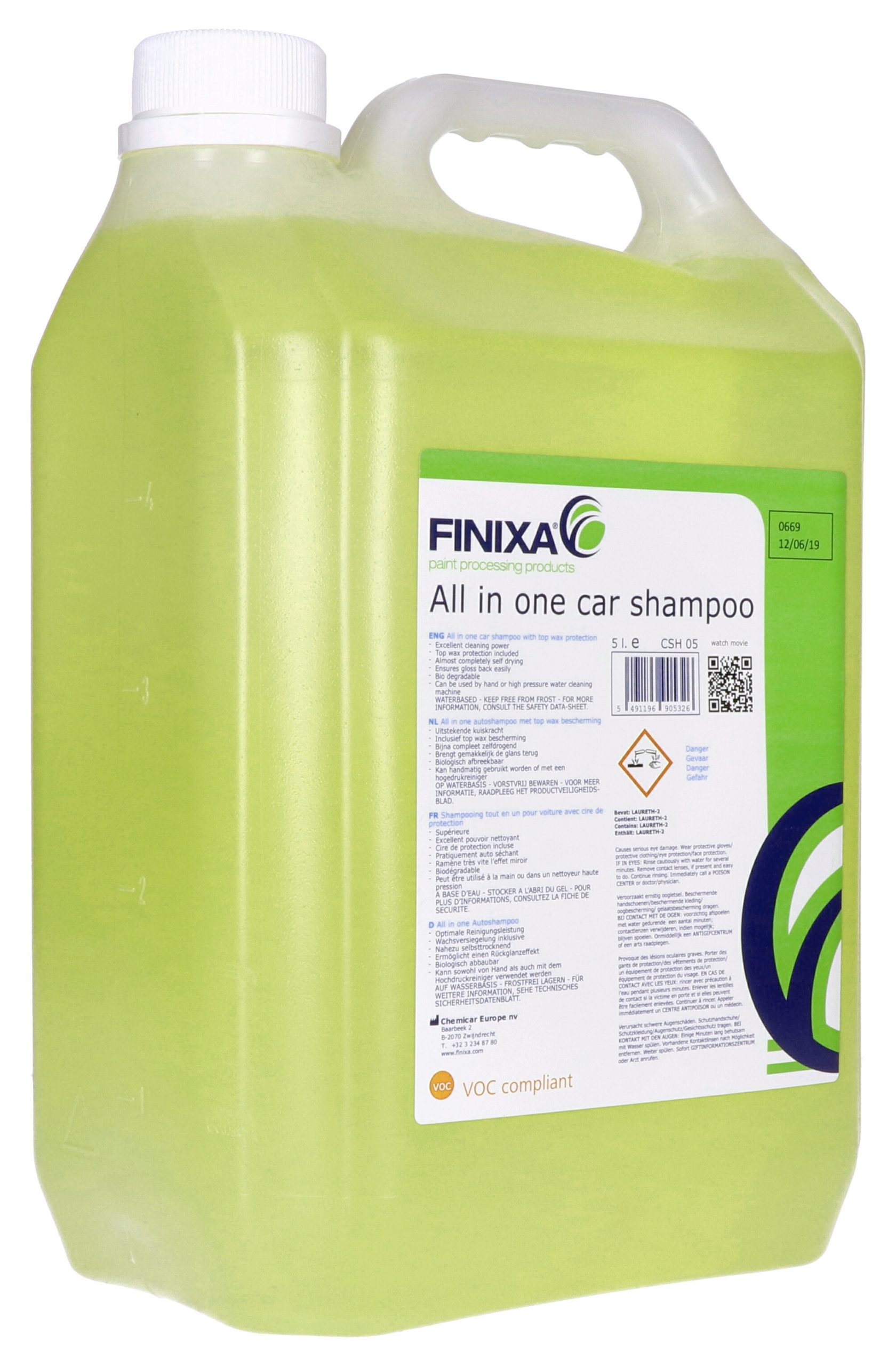 Finixa All In One Car Shampoo