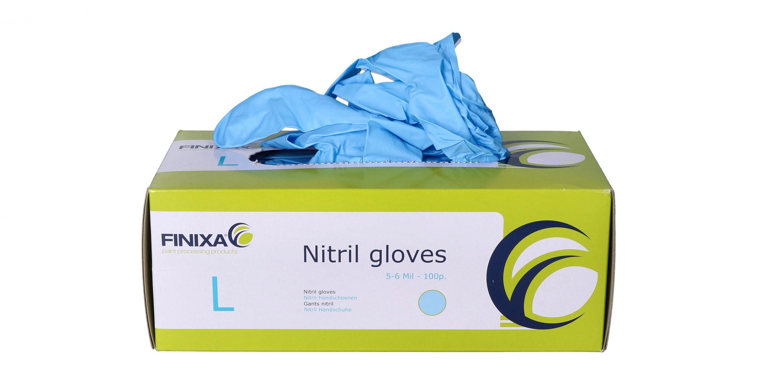 Finixa Blue Nitrile Disposable Gloves