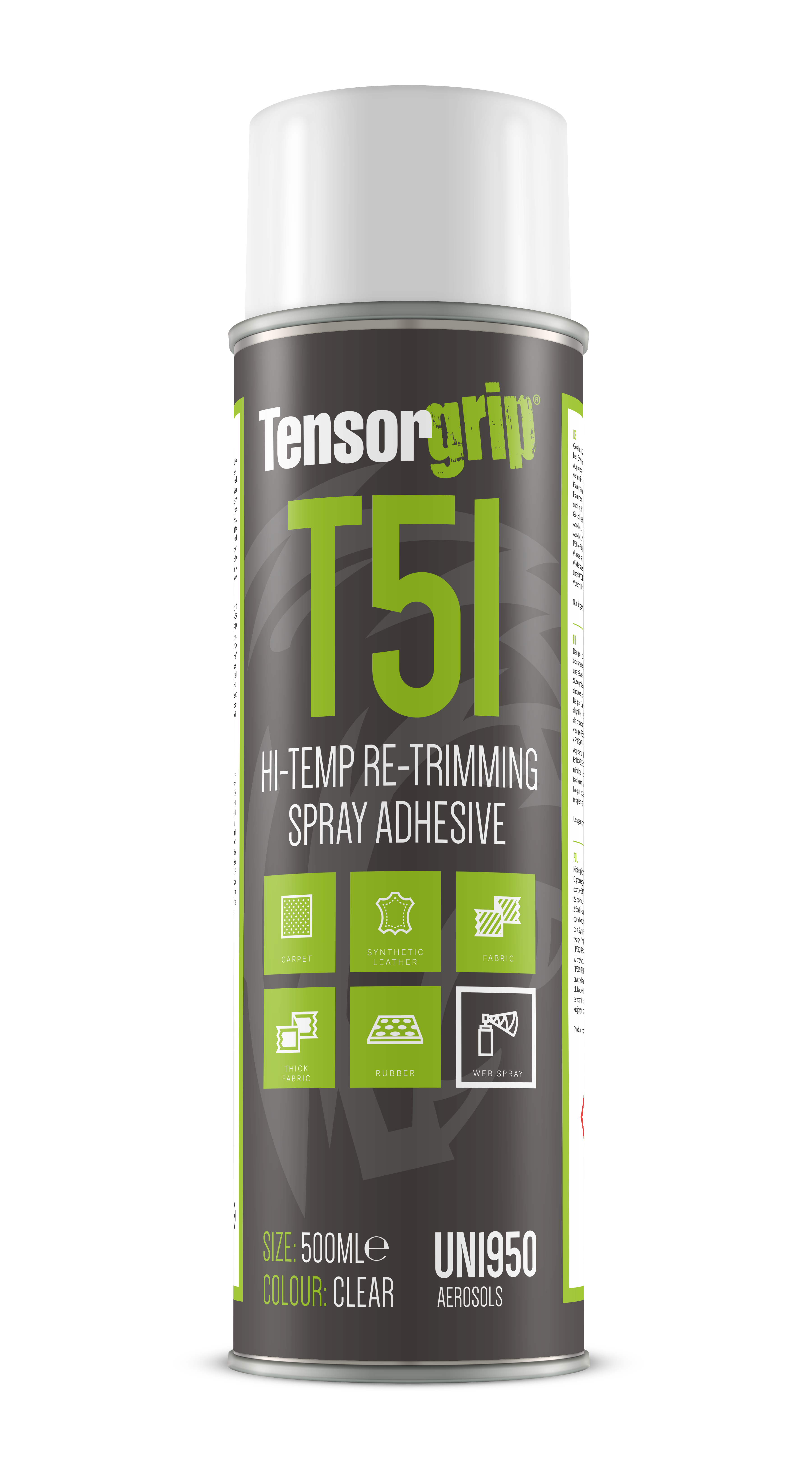 Tensorgrip T51 Hi Temp Re Trimming Spray Adhesive