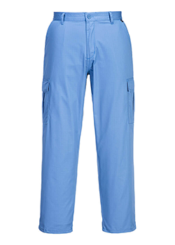 Portwest Anti-Static Mens Trousers Blue