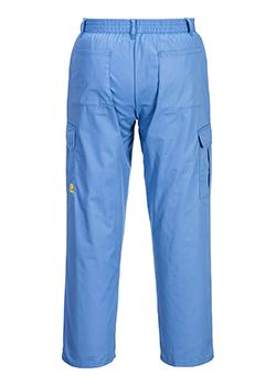Portwest Anti-Static Mens Trousers Blue