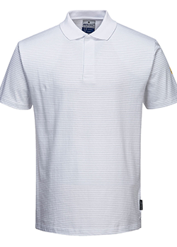 Portwest Anti-Static Polo Shirt White