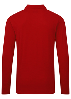 Portwest Anti-Static Long Sleeve Polo Shirt Red