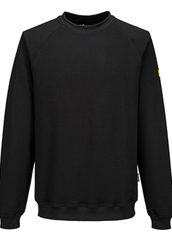 Portwest Anti-Static Sweatshirt Black