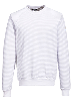 Portwest Anti-Static Sweatshirt White